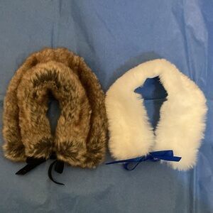 Set of 2 Fur wrap stoles for American Girl, 18” dolls